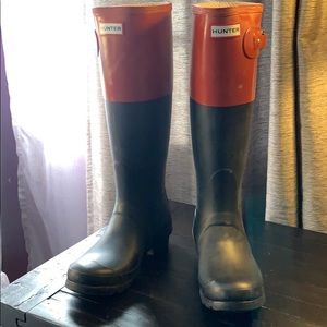 Hunter Original Colorblock Rain Boots. Never worn!